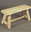 Small Straight Log Bench - 90cm